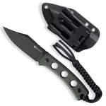 Nóż Sencut Waxahachie Green Micarta Black Stonewashed 9Cr18MoV (SA11C)