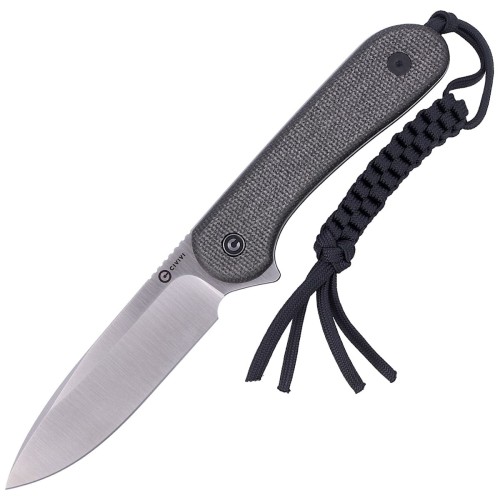 Noz-Full-Tang-CIVIVI-Elementum-Fixed-Dark-Green-Micarta-Satin-D2.jpg