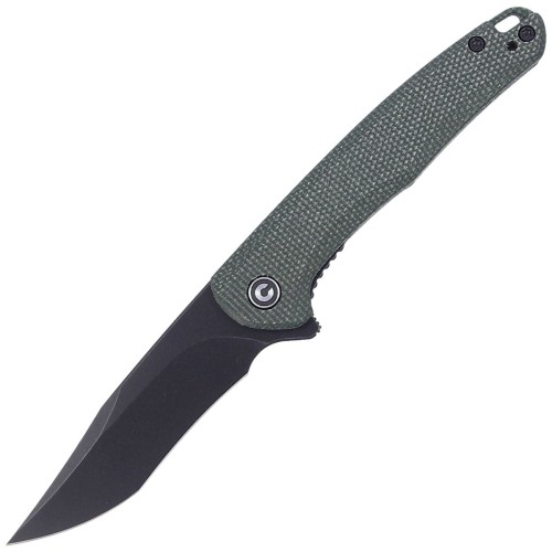 Noz-Skladany-CIVIVI-Mini-Sandbar-Green-Micarta-Black-Stonewashed-by-Eric-Ochs.jpg