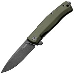 Nóż EDC Składany LionSteel Myto Green Aluminium, Old Black (MT01A GB)