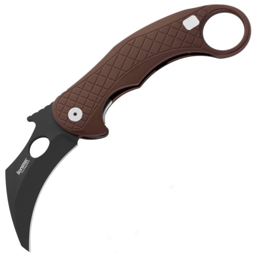 Noz-LionSteel-L-E-One-Karambit-Brown-Aluminium-Chemical-Black-MagnaCut-by-Emerson-Design.jpg