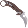 Noz-LionSteel-L-E-One-Karambit-Brown-Aluminium-Stone-Washed-MagnaCut-by-Emerson-Design-1.jpg
