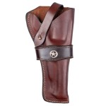 Kabura Sheriff do rewolweru czarnoprochowego 5,5" knapik brązowa (skóra naturalna)