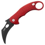 Nóż Karambitowy LionSteel L.E. One Karambit Red Aluminium Chemical Black MagnaCut by Emerson Design 