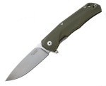 Nóż EDC LionSteel T.R.E. G10 Green, Stone Washed Blade (TRE GGR)