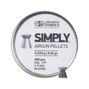 Śrut diabolo JSB Simply 4,5 mm 500 szt. 0,520 g