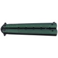 Noz-motylek-K25-Balisong-Green-Aluminium-Titanium-Coated-2.jpg