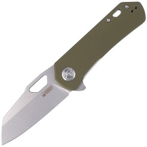 Nóż Kubey Knife Olive G10, Bead Blasted D2 (KU332B)