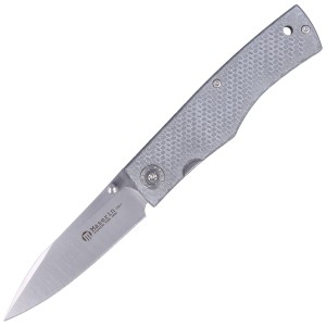 Nóż Maserin Carbon Silver Carbon Fiber, Satin N690 by Salvatore Puddu (392/CA)