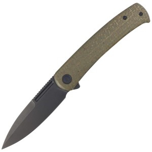 Nóż Civivi Cetos Green Micarta / Steel, Black Stonewashed 14C28N