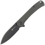 Nóż Sencut Scepter Dark Green Canvas, Black Stonewashed 9Cr18MoV (SA03G)