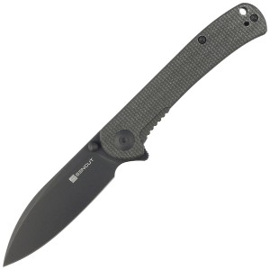 Nóż Sencut Scepter Dark Green Canvas, Black Stonewashed 9Cr18MoV (SA03G)