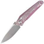 Nóż Bestech Mothus Purple Titanium, Satin by Hand M390 by Kombou (BT2206E)