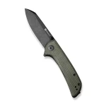 Nóż Sencut Fritch Green Canvas Micarta, Black Stonewashed 9Cr18MoV (S22014-1)