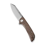 Nóż Sencut Fritch Dark Brown Matrix Micarta, Stonewashed 9Cr18MoV (S22014-3)