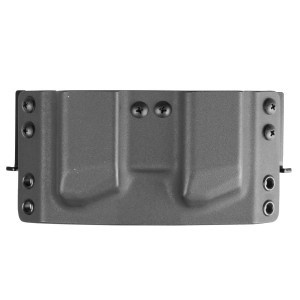 Ładownica podwójna RH Holsters OWB do Glock 17, bez sweatguardu, speedloops 40 mm, prawa, czarna