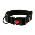 Obroża z taśmy 4wild.eu 40 mm 39-61 cm czarna