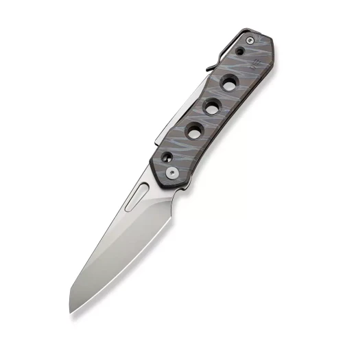 Noz-WE-Knife-Vision-R-Tiger-Stripe-Titanium-Silver-Bead-Blasted-CPM-20CV-by-Snecx-Tan.webp