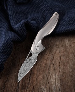 Nóż Bestech The Reticulan Grey Titanium Damascus by Elijah Isham (BT1810G)