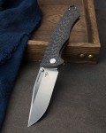 Nóż Bestech Keen II Black Titanium / Carbon Fiber Stonewashed / Satin CPM S35VN by Koens Craft (BT2301A)
