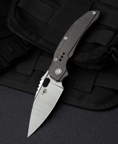 Nóż Bestech Exploit Tiger Texture Titanium, Satin CPM S35VN by Todd Knife and Tool (BT2005D)-1 39968