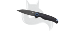 Nóż BlackFox Argus Black G10, Black Stone Washed D2 by Grigorii Matveev (BF-760)