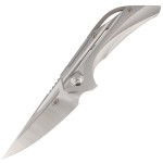 Nóż Bestech Vigil Grey Titanium Satin M390 by Kombou (BT2201A)
