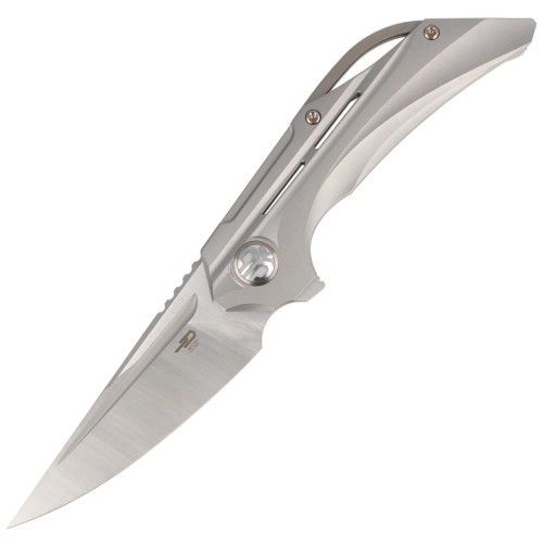 Nóż Bestech Vigil Grey Titanium, Satin M390 by Kombou (BT2201A)-1 40587