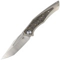 Nóż Bestech Togatta Light Bronze Titanium/Damascus Copper Carbon Fiber, Satin Flat Satin M390 by Koens Craft (BT2102G)-1 40592