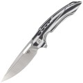 Nóż Bestech Ornetta Black/White Carbon Fiber/G10, Stonewashed Satin N690 by Kombou (BL02C)-1 40594