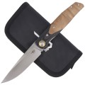 Nóż Bestech Ascot Black Carbon Fiber/G10/Lightburl Wood, Satin 14C28N (BG19D)-2 40605
