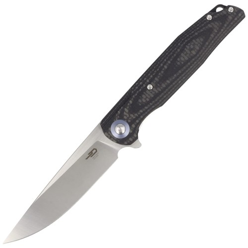 Nóż Bestech Ascot Black Carbon Fiber/G10, Satin D2 (BG19A)-1 40606