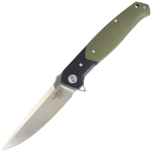 Nóż Bestech Swordfish Black/Green G10, Satin D2 (BG03A)-1 40611