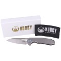 Nóż Kubey Knife Vagrant, Gray Titanium, Sandblast CPM-S30V by Maksim Tkachuk (KB284A)-2 40635