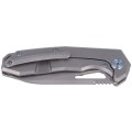 Nóż Kubey Knife Vagrant, Gray Titanium, Sandblast CPM-S30V by Maksim Tkachuk (KB284A)-3 40635