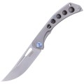 Nóż Kubey Knife Ishtar, Gray Titanium, Satin AUS-10 by Maksim Tkachuk (KU170C)-1 40649