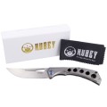 Nóż Kubey Knife Ishtar, Gray Titanium, Satin AUS-10 by Maksim Tkachuk (KU170C)-2 40649