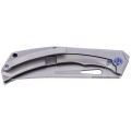 Nóż Kubey Knife Ishtar, Gray Titanium, Satin AUS-10 by Maksim Tkachuk (KU170C)-3 40649