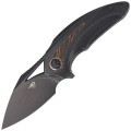 Nóż Bestech Nuke Black / Orange Titanium / G10, Black Stonewashed M390 by Kombou (BT2107E)-1 40657