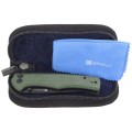 Nóż Sencut Crowley Green Micarta, Black Stonewashed D2 (S21012-3)-3 40697