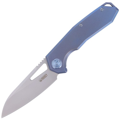 Nóż Kubey Knife Vagrant, Blue Titanium, Sandblast CPM-S30V by Maksim Tkachuk (KB284B)-1 40708