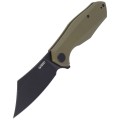 Nóż Kubey Echo Green G10, Black Stonewashed D2 (KU329B)-6 40736