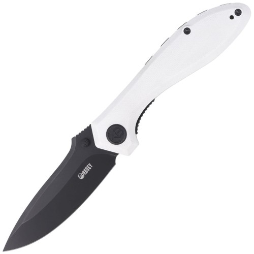 Nóż Kubey Knife Ruckus, Ivory G10, Dark Stonewashed AUS-10 by Sherif Manganas (KU314D)-1 40737