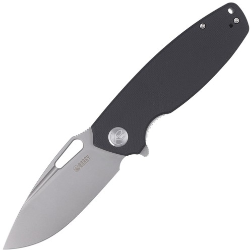 Nóż Kubey Knife Wolverine, Black G10, Sand Blasted D2 (KU233A)-1 40758
