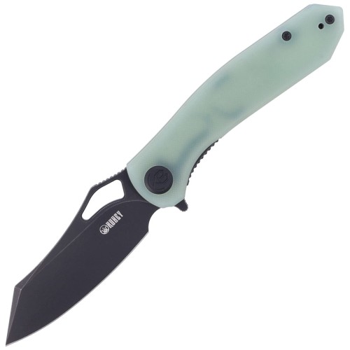 Nóż Kubey Knife Drake, Jade G10, Dark Stonewashed D2 by Maksim Tkaczuk (KU310D)-1 40760