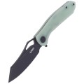 Nóż Kubey Knife Drake, Jade G10, Dark Stonewashed D2 by Maksim Tkaczuk (KU310D)-6 40760