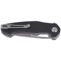 Nóż Kubey Knife Dugu, Black G10, Sand Blasted 14C28N (KU210E)-2 40763