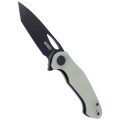 Nóż Kubey Knife Dugu, Jade G10, Dark Stonewashed 14C28N (KU159E)-4 40765