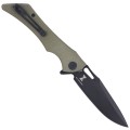 Nóż Kubey Raven Green G10, Dark Stonewashed AUS-10 by Jelly Jerry (KB245I)-3 40766