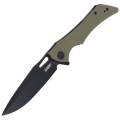 Nóż Kubey Raven Green G10, Dark Stonewashed AUS-10 by Jelly Jerry (KB245I)-4 40766